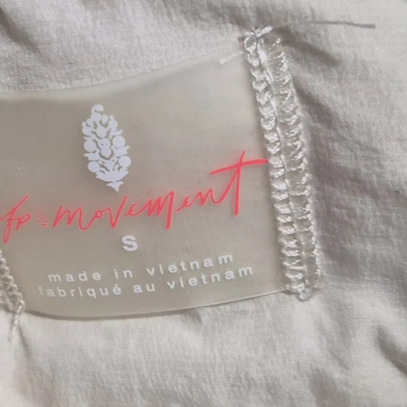 EUC Free People Off The Bleachers Coaches Jacket Size S Sea Salt Coastal Cruise - Picture 16 of 16